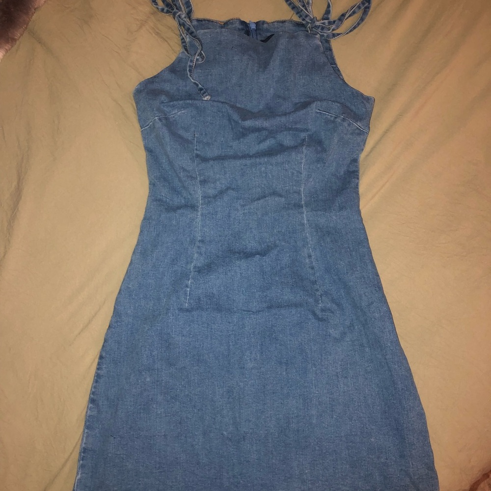 Cider Blue Denim Mini Dress
